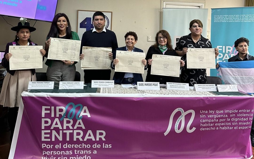 “Firma para entrar”: Recolectan firmas para frenar ley que discrimina a personas trans